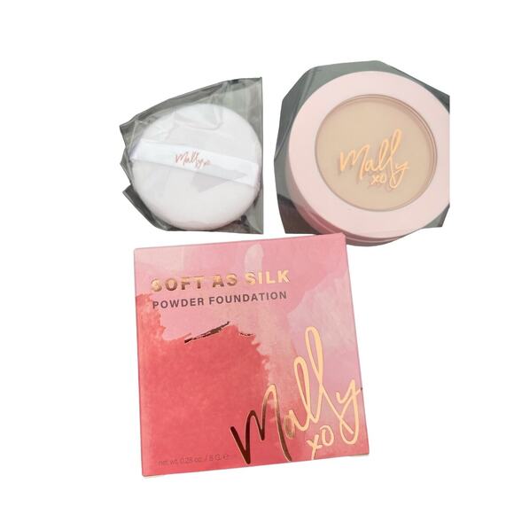 Mally Soft As Silk Powder Foundation Fair 0.28 Oz Beauty Make Up - Picture 7 of 8